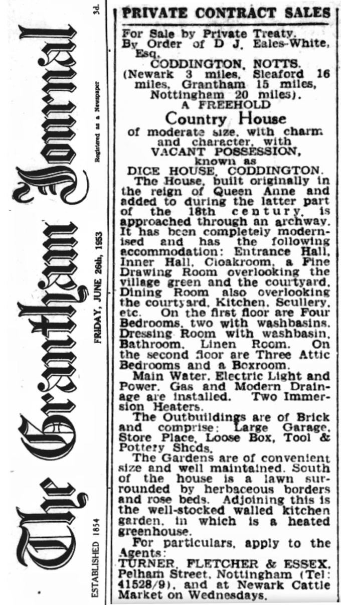 1953_-_06_-_26_-_Dice_House_for_sale_in_Coddington_-_Grantham_Journal_-_26_Jun_1953_-_2.jpg