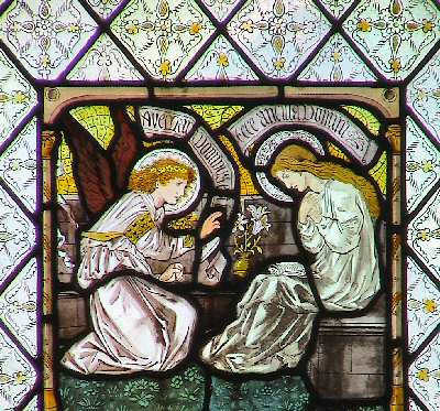 church annunciation detail